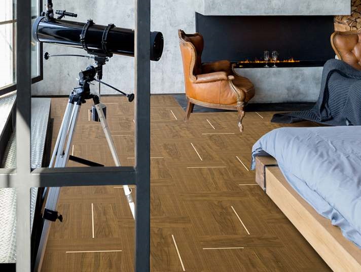 Замковое пробковое покрытие CorkStyle Woodwise Spark Beige