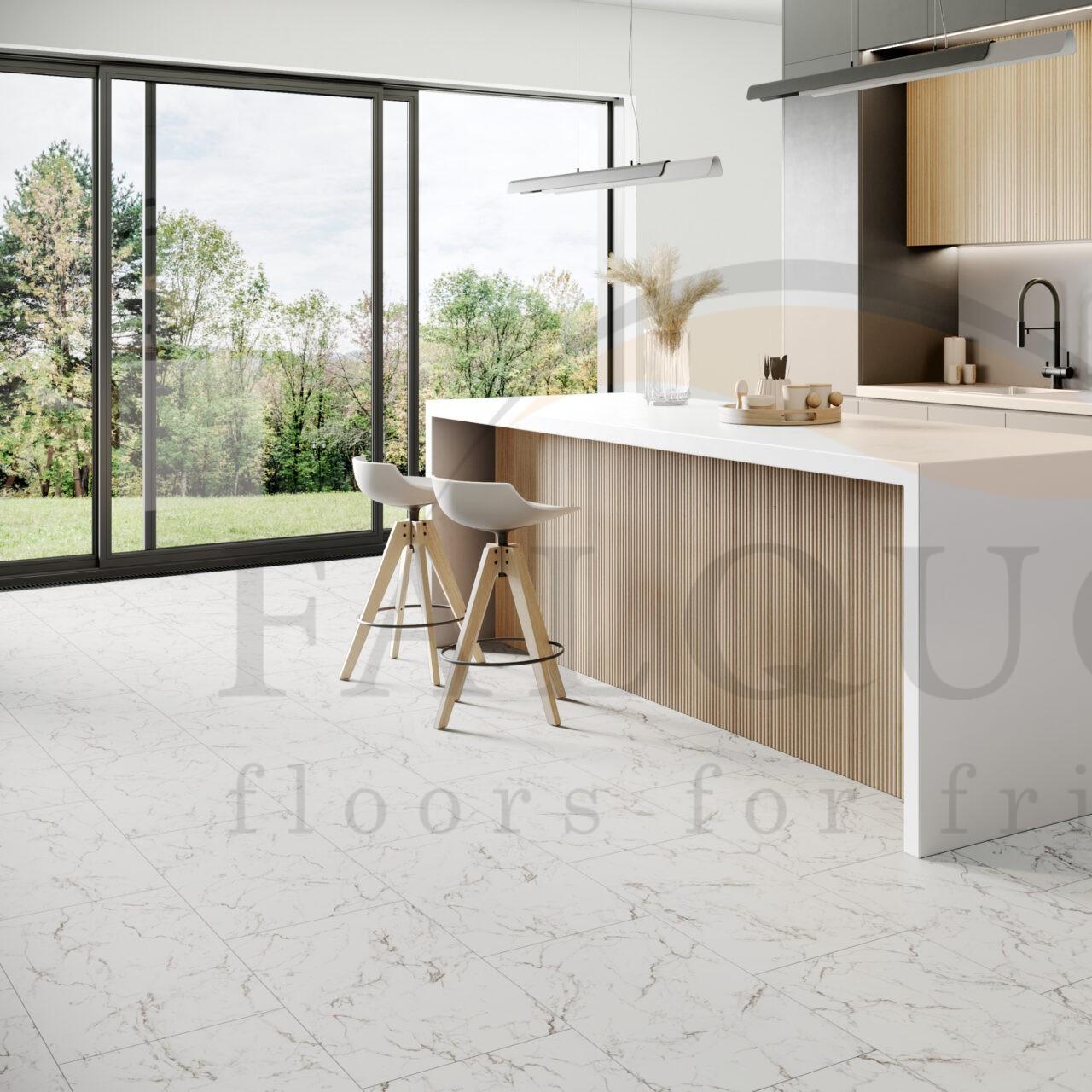 Кварцвинил The Floor Stone D2921 Carrara Marble
