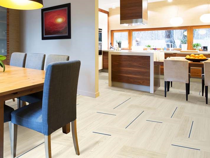 Замковое пробковое покрытие CorkStyle Woodwise Spark Dark Blue