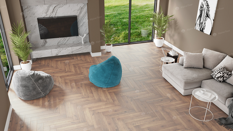 Кварцвинил Alpine Floor Parquet Premium Eco 19-2 Дуб Royal