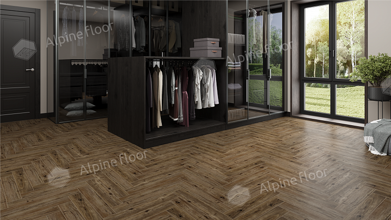 Ламинат AlpineFloor Herringbone 12 Pro LF106-10 Бордо