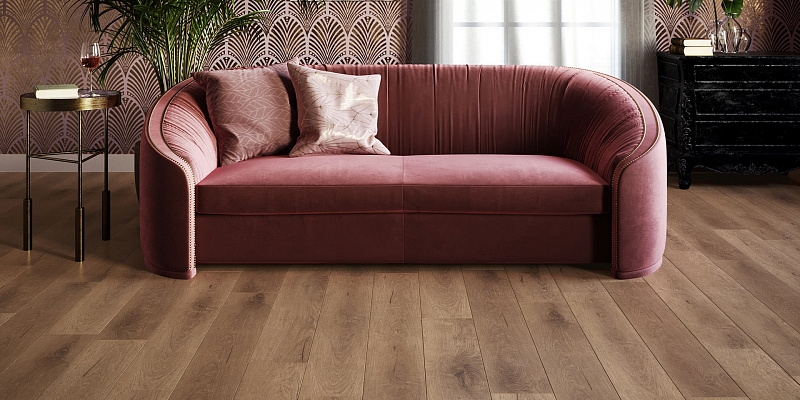 Кварцвинил Invictus Primus Dryback Plank Royal Oak - Mocca